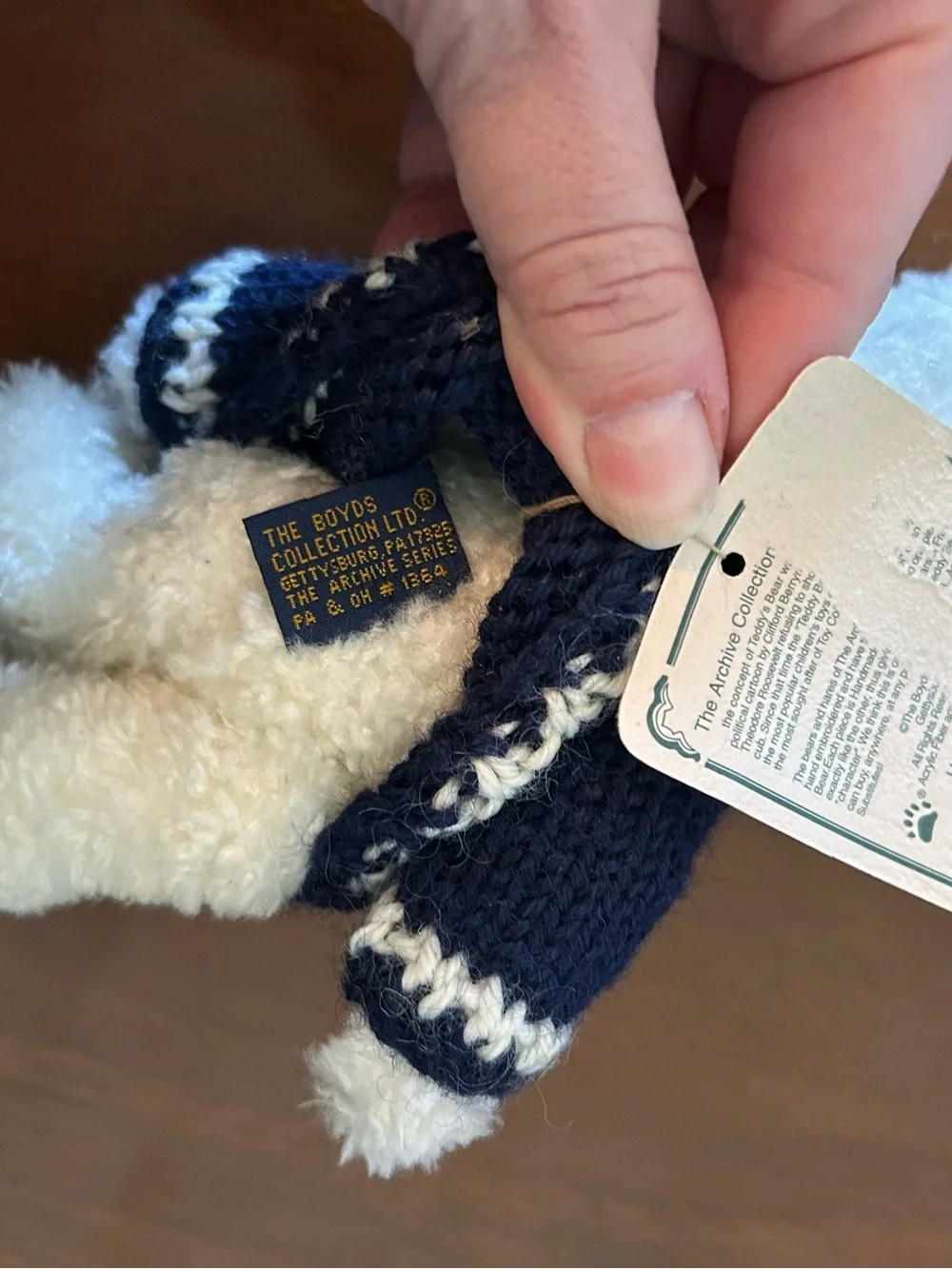 Boyds‎ Bear Freezy T. Frostman In Snowman Sweater 6